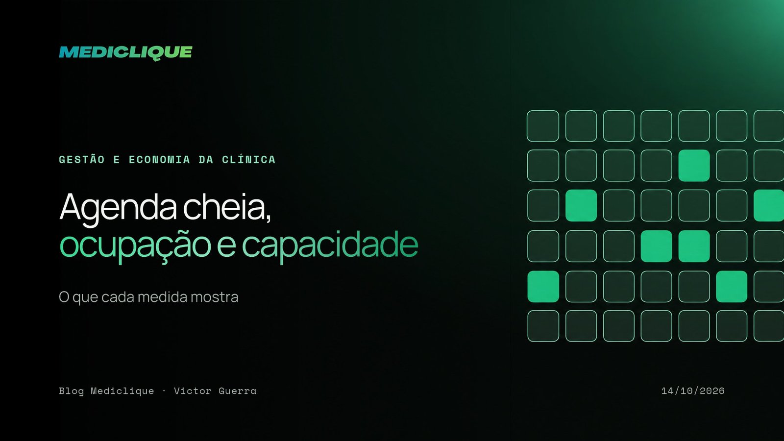 Arte abstrata de colunas de alturas diferentes, uma delas em verde, representando níveis de ocupação